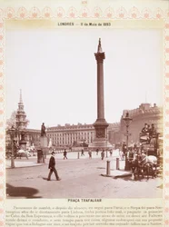 Colonne Nelson, Trafalgar Square, vers 1893
